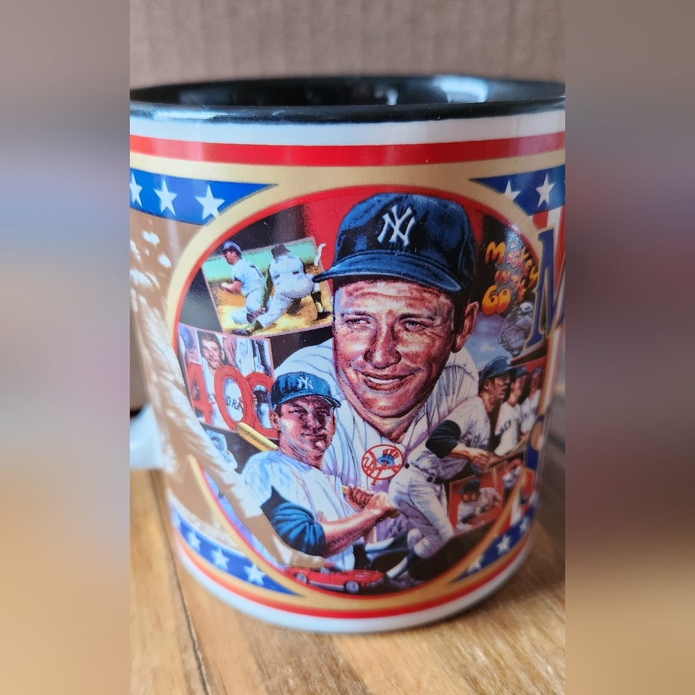 MICKEY MANTLE MUG NEW YORK YANKEES 1995 MICKEY IN THE SIXTIES 1042M37 BASEBALL.